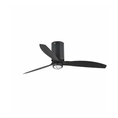 MINI TUBE FAN M LED, černá, stropní ventilátor s DC motorem - FARO