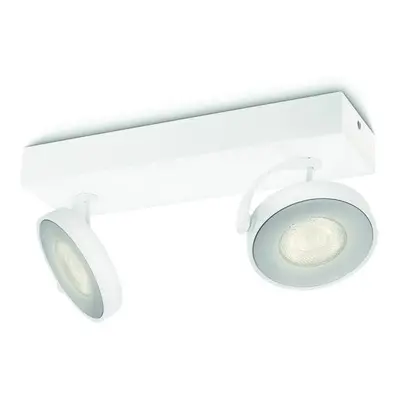 LED WarmGlow Bodové svítidlo Philips Clockwork 53172/31/P0 bílé 2200K-2700K 2x4,5W - PHILIPS (91