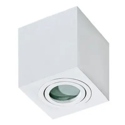 Stropní bodové přisazené svítidlo Azzardo Brant Square IP44 white AZ2822 GU10 1x50W IP44 9cm hra