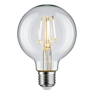 Filament 230V LED Globe G80 E27 4,8W 2700K čirá - PAULMANN