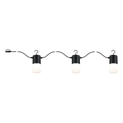 Plug & Shine LED světelný řetěz Tubs IP44 3000K 3x2W antracit - PAULMANN