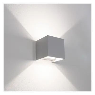 Venkovní nástěnné LED svítidlo up/down QUADRATO šedá 10W 3000/4000/6500K IP65 - CENTURY