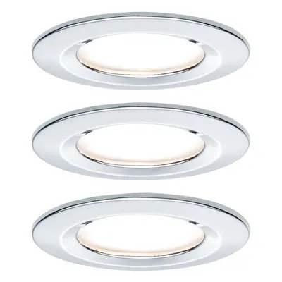 Vestavné svítidlo LED Nova kruhové 3x6,5W chrom nevýklopné 3-krokové-stmívatelné - PAULMANN