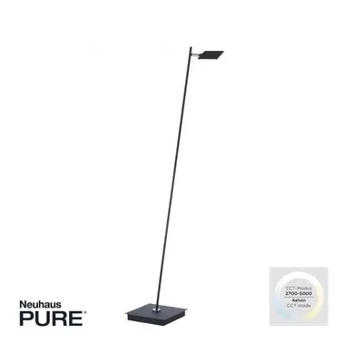 PURE MIRA LED stojací svítidlo antracit, stmívatelné, nožní vypínač 2700-5000K - PAUL NEUHAUS