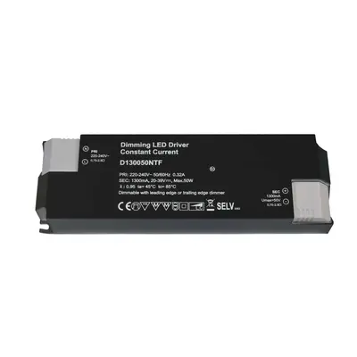 Napájení BASIC DIM CC D130050NTF/50W 1050mA IP20 stmívatelné 20-39V DC 25-50W