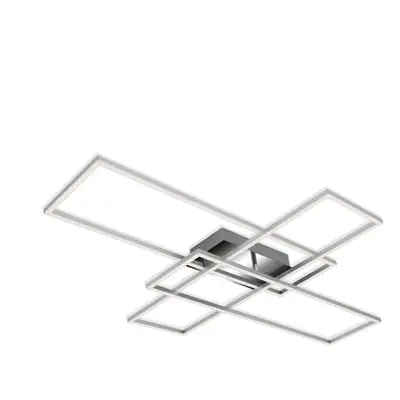 CCT LED stropní svítidlo, 104 cm, 50 W, chrom - BRILONER