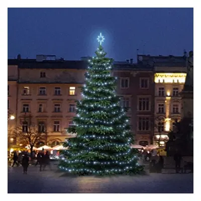 LED světelná sada na stromy vysoké 6-8m, ledová bílá