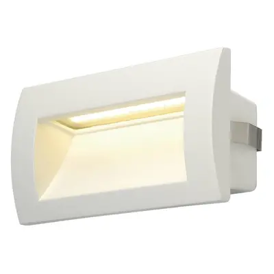 Nástěnné vestavné svítidlo DOWNUNDER OUT LED M bílé 3,3W 155lm IP55 3000K - BIG WHITE (SLV)