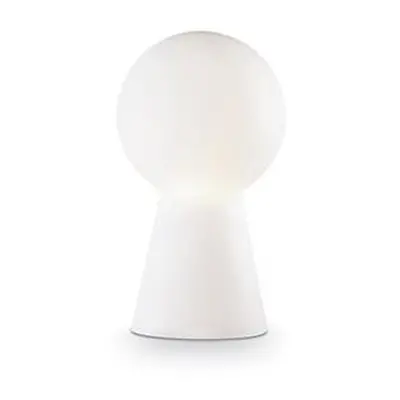 Stolní lampa Ideal Lux Birillo TL1 medium bianco 000251 bílá 22cm - IDEALLUX