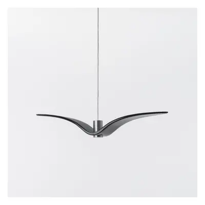 Night Birds, závěsné svítidlo, 5W LED, šedé kouřové sklo / masiv, délka 78cm - BROKIS A