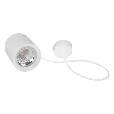 STROPNÍ LED SVÍTIDLO RONDO ZÁVĚSNÉ BÍLÉ 110x123mm 15W/230VAC 4000K 1275Lm 45d IP20 závěs 150cm -