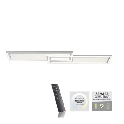 EDGING LED stropní svítidlo bílé ploché 110x28, dálkový ovladač, stmívatelné, CCT nastavení tepl