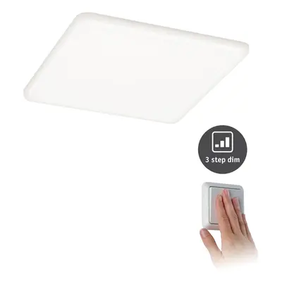 LED vestavné svítidlo Veluna VariFit IP44 3-krokové-stmívatelné hranaté 185x185mm 17,5W 4.000K s