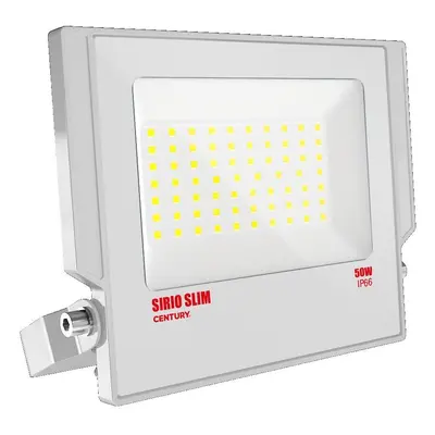 LED reflektor SIRIO SLIM BÍLÝ 50W 4000K 110d 178x200x28mm IP66 IK08 - CENTURY