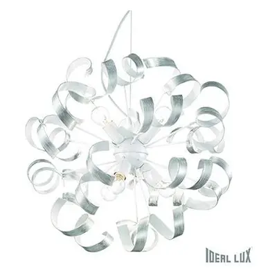 Závěsné svítidlo Ideal Lux Vortex SP6 argento 101613 stříbrné - IDEALLUX