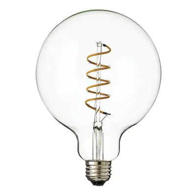 LED žárovka G125 6W E27 230V čirá stmívatelná SPIRAL FILAMENT stmívatelná 4ks - HUDSON VALLEY