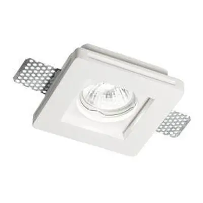 Zápustné svítidlo Ideal Lux Samba FI1 square small D60 150291 bílé 10x10cm GU10 1x35W - IDEALLUX