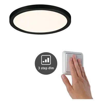 VariFit LED vestavné svítidlo 3-krokové-stmívatelné Areo IP44 kruhové 175mm 3000K černá stmívate