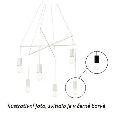 Závěsné svítidlo Ideal Lux Pop SP6 nero 158815 černé 54cm - IDEALLUX