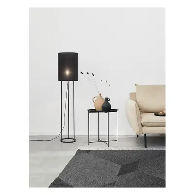 Stojací lampa LEITH černé stínidlo a černý hliník E27 1x12W 230V IP20 bez žárovky - NOVA LUCE