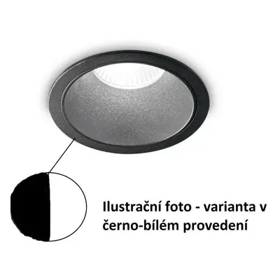 LED Zápustné bodové svítidlo Ideal Lux Game Round Black White 192338 11W 850lm 3000K IP20 kulaté