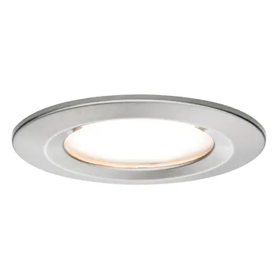 Vestavné svítidlo LED Nova kruhové 1x6,5W kov kartáčovaný nevýklopné 3-krokové-stmívatelné - PAU