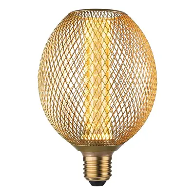 Metallic Glow Standard 230V LED Globe E27 Spiral 4,2W 1800K mosaz - PAULMANN