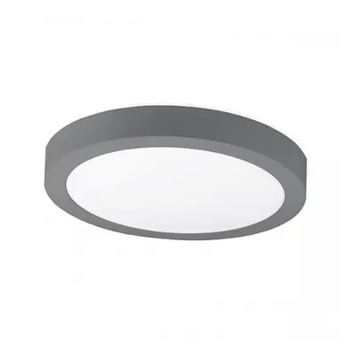 Stropní svítidlo DISC šedé LED 20W 3000K Ø225mm kulaté - KOHL-Lighting