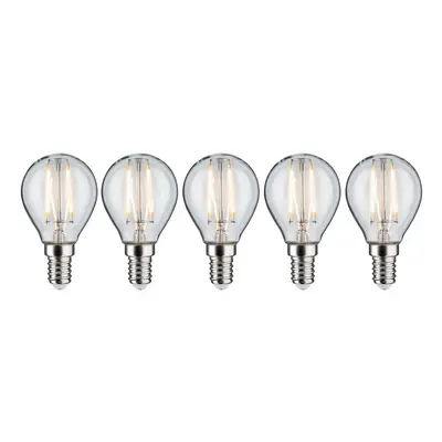 Filament set LED kapka E14 230V 5x2,6W 2700K čirá - PAULMANN