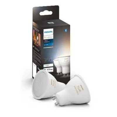 Hue Bluetooth LED White Ambiance set 2ks žárovek Philips 8719514340121 GU10 2x4,3W 2x350lm 2200-