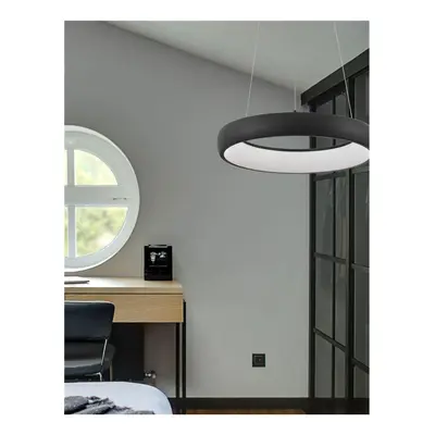 Závěsné svítidlo ALBI černý hliník a akryl LED 32W 230V 3000K IP20 stmívatelné - NOVA LUCE