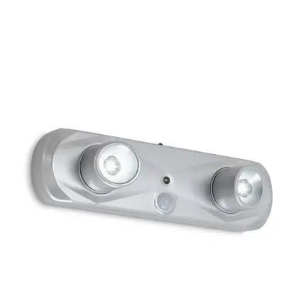 LED noční lampička 18,6 cm 2x0,17W 17lm stříbrná - BRILONER