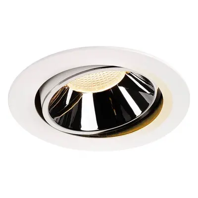 NUMINOS® MOVE DL XL vnitřní LED zápustné stropní svítidlo bílá/chrom 2700 K 55° otočné a výkyvné