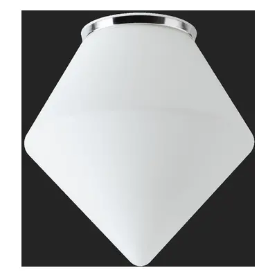 AFRA stropní/nástěnné skleněné svítidlo chrom / bílá IP65 3000 K 20W LED DALI - OSMONT