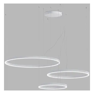 LED2 Závěsné svítidlo CIRCLE SET 3 P-Z, W DALI/PUSH DIM 136W 3000K/4000K bílá - LED2 Lighting