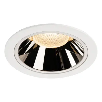 NUMINOS® DL XL vnitřní LED zápustné stropní svítidlo bílá/chrom 2700 K 55° - BIG WHITE (SLV)