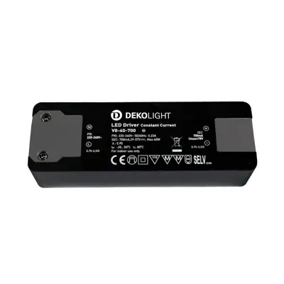 Deko-Light LED-napájení BASIC, CC, V8-40-700mA/40W konstantní proud 700 mA IP20 29-57V DC 20,30-