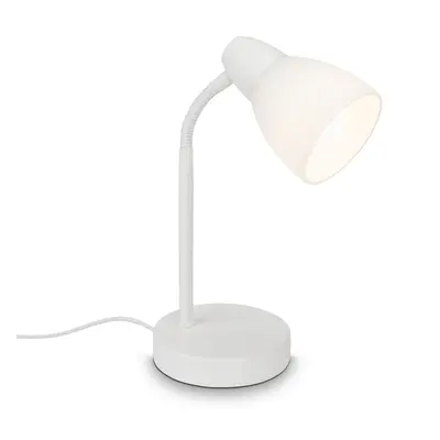 Stolní lampa, 30 cm, max. 25 W, bílé - BRILO