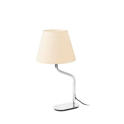 ETERNA chrom/béžová stolní lampa - FARO