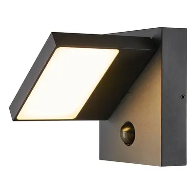 ABRIDOR SENSOR Outdoor, nástěnné LED svítidlo, IP55, antracitové, 3000/4000K - BIG WHITE (SLV)