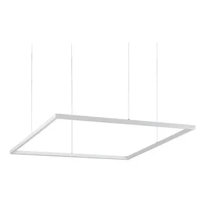 LED Závěsné svítidlo Ideal Lux ORACLE SLIM D90 SQUARE WH 3000K 259192 51W 4100lm 3000K IP20 85cm