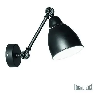 Nástěnná lampa Ideal Lux Newton AP1 nero 027852 - IDEALLUX