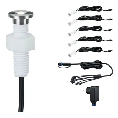 Plug&Shine základní sada vestavné svítidlo MicroPen II IP67 3000K 5x0,22W - PAULMANN