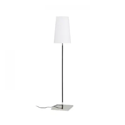 LULU stojanová bílé stínidlo/noha černá chrom 230V E27 28W - RED - DESIGN RENDL