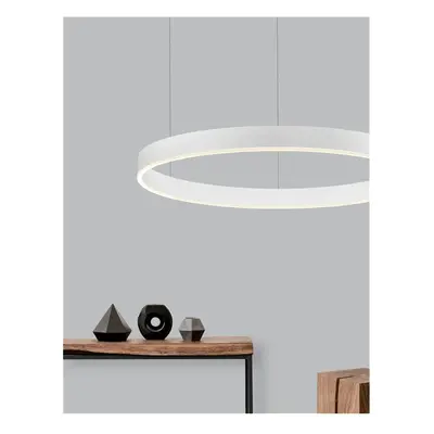 Závěsné svítidlo MOTIF bílý hliník a akryl LED 48W 230V 3000K IP20 stmívatelné - NOVA LUCE