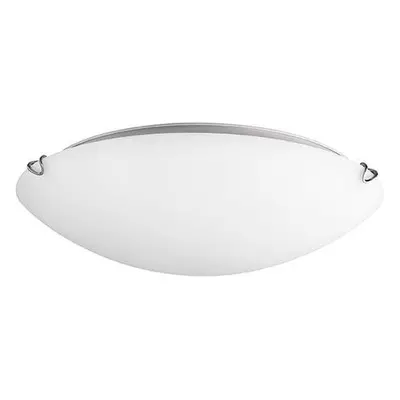 Stropní svítidlo ANCO matné bílé sklo chromovaný kov E27 1x12 W - NOVA LUCE