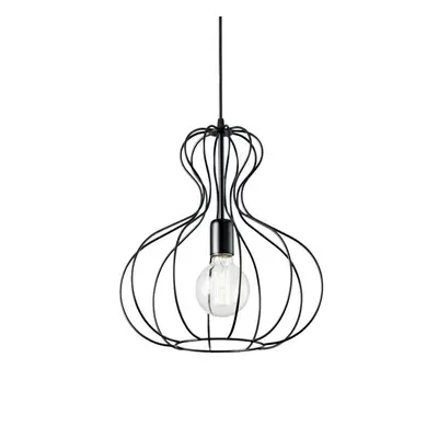 Závěsné svítidlo Ideal Lux SP1 Ampolla-1 SP1 148502 černé 35cm - IDEALLUX