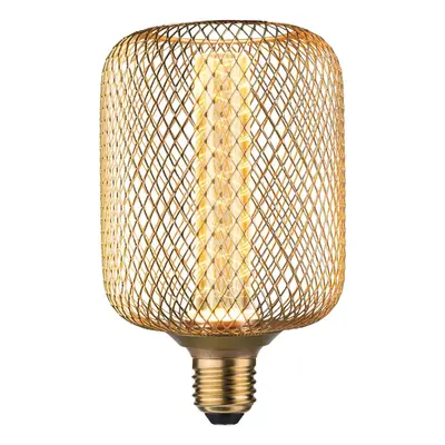 Metallic Glow Standard 230V LED žárovka Zyl E27 Spiral 4,2W 1800K mosaz - PAULMANN