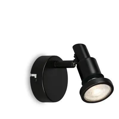 LED bodové svítidlo pr. 8 cm 1xGU10 4,8W 400lm černá - BRILONER