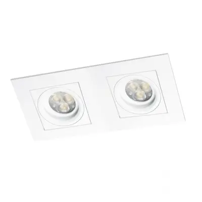 Zápustné svítidlo CARE LED 2x 10W 3000K 40° 1468lm bílé - BPM (starý kód 4201LED2.D40.3K)